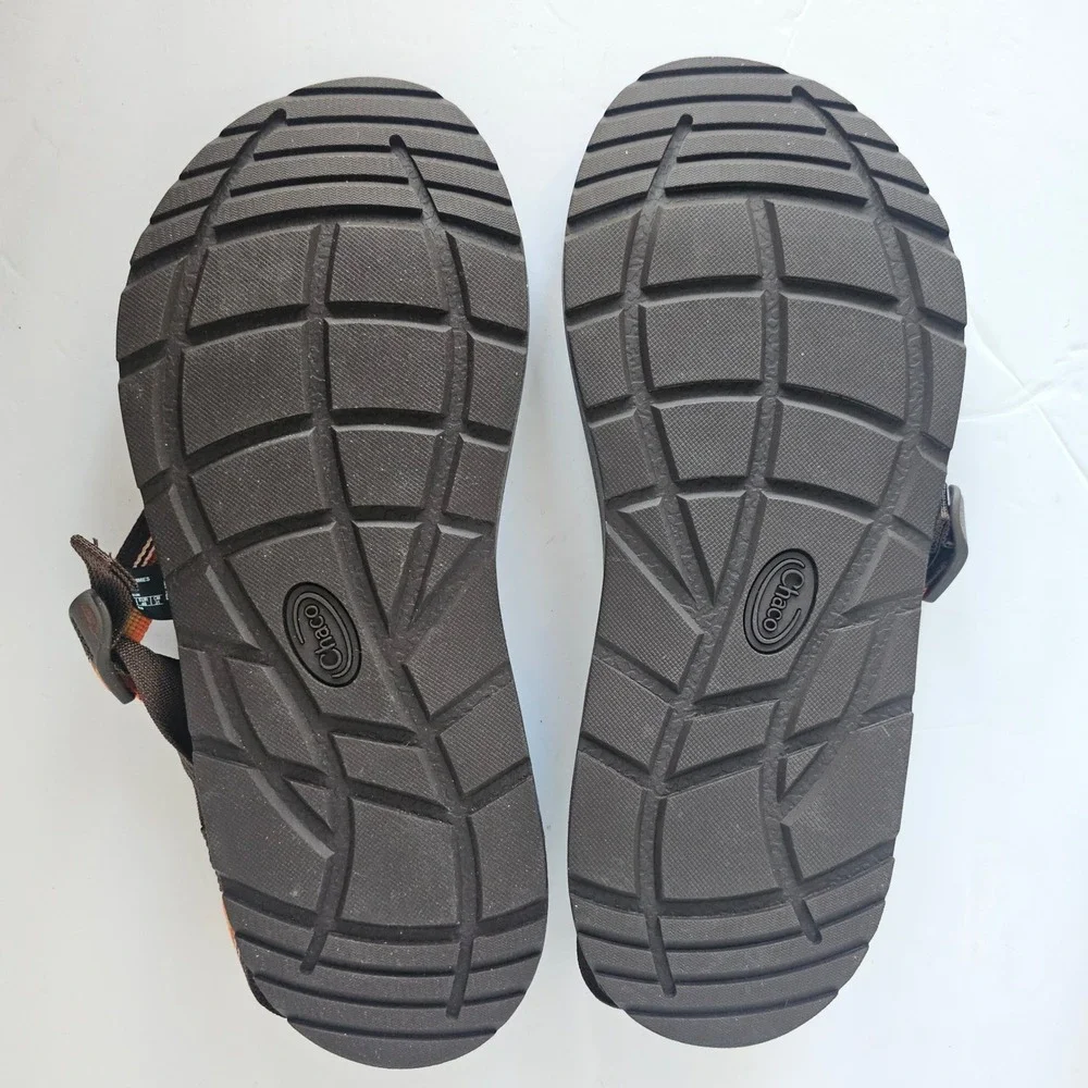 Chaco Bodhi Classic Strap Toe Loop Sandals Mens 13‎ Brown Orange Minimal Hiking